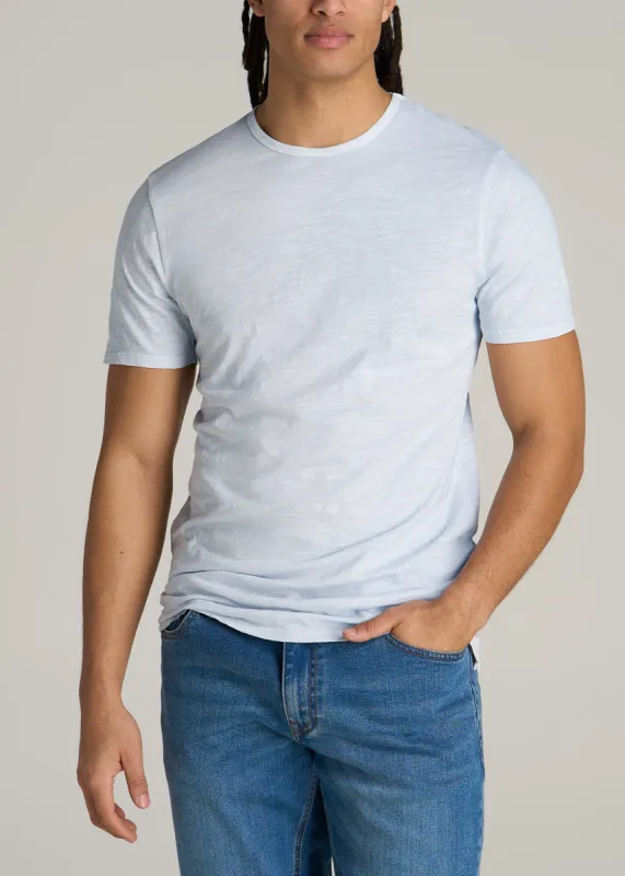 REGULAR-FIT Slub Tee in Light Blue - Tall Men's Shirts sold by American Tall