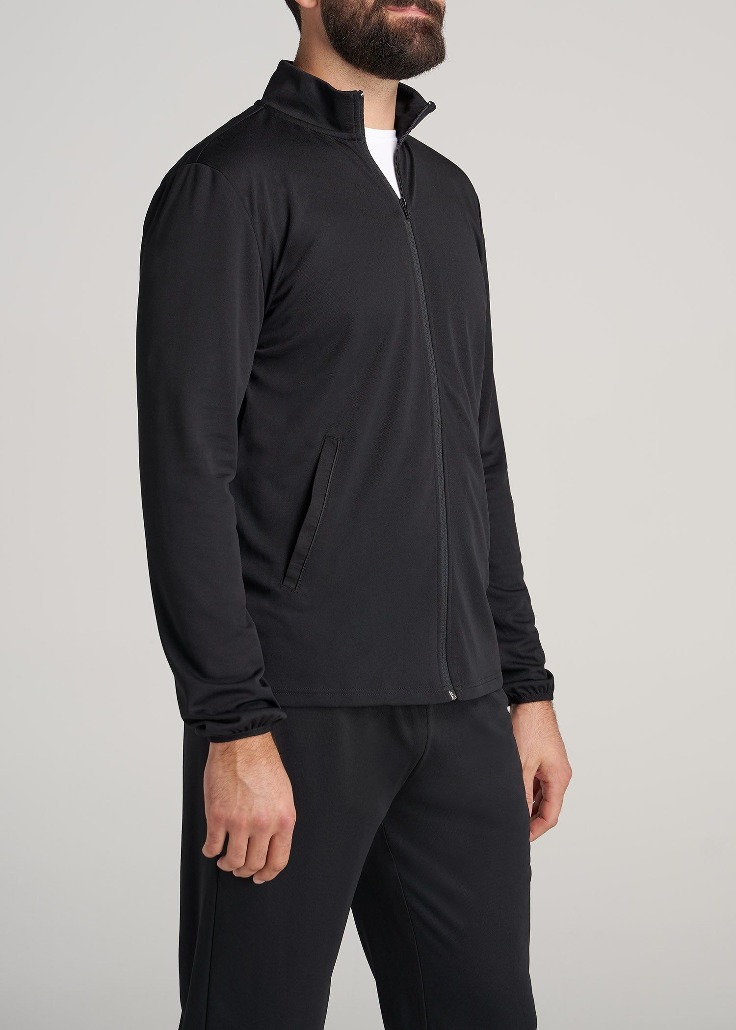 A.T. Performance Light Weight Jacket in Black - Tall Men's Jacket sold by American Tall product image thumbnail 3