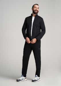 A.T. Performance Light Weight Jacket in Black - Tall Men's Jacket sold by American Tall