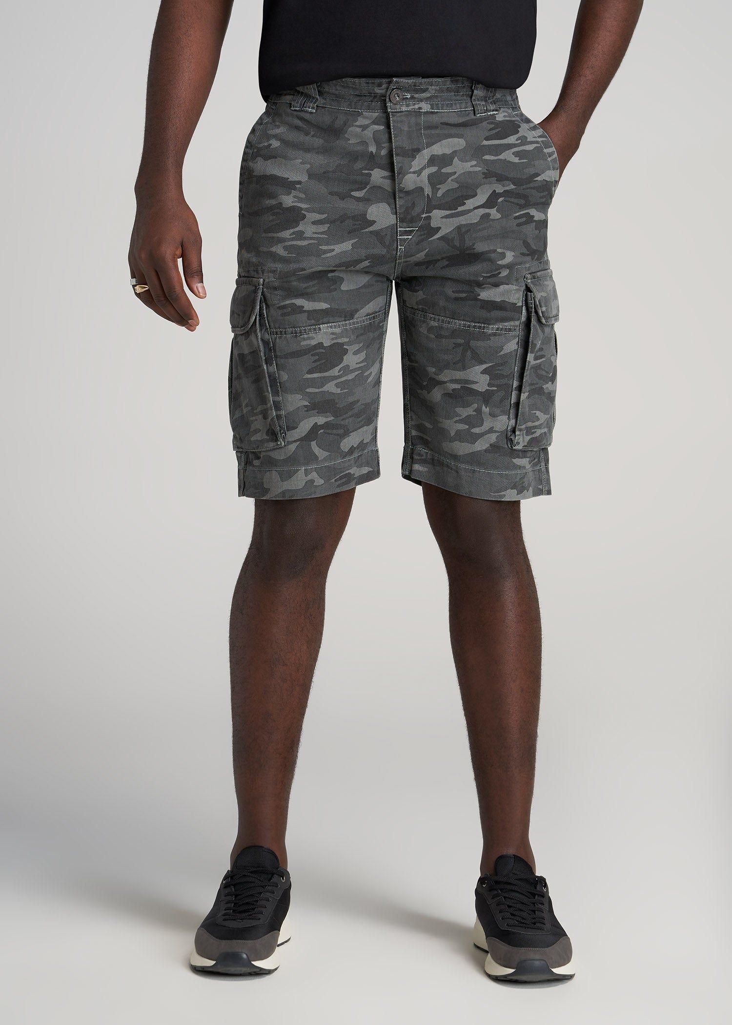 LJ&S Men's Tall Cargo Shorts in Vintage Camouflage sold by American Tall