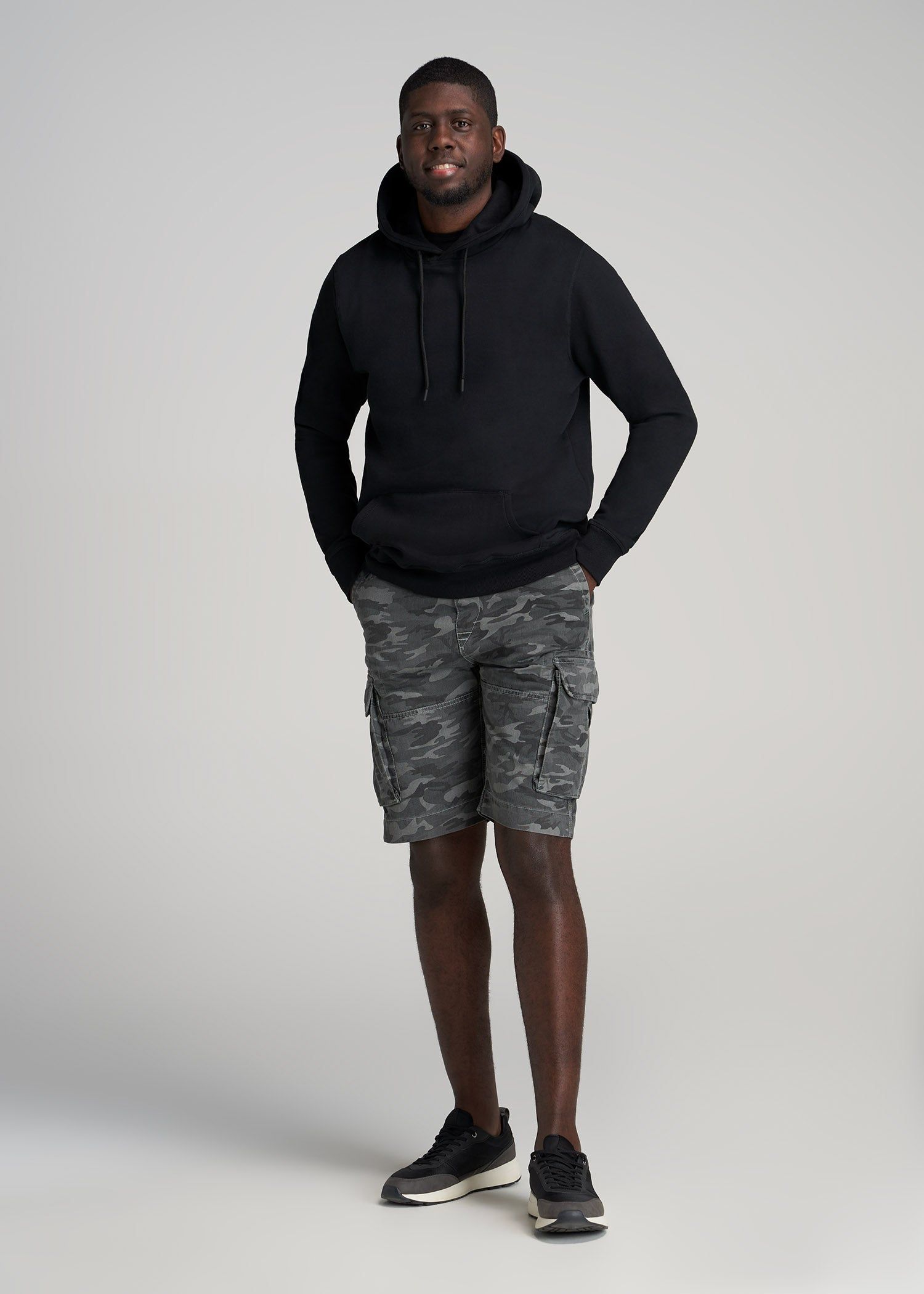 LJ&S Men's Tall Cargo Shorts in Vintage Camouflage sold by American Tall product image thumbnail 4