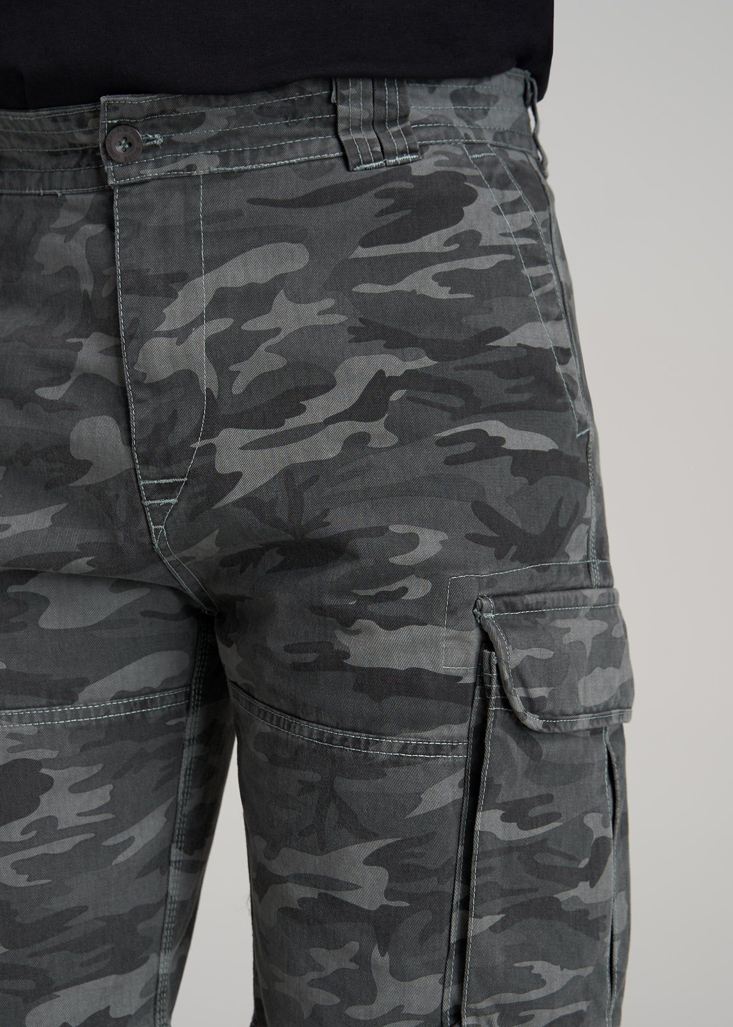 LJ&S Men's Tall Cargo Shorts in Vintage Camouflage sold by American Tall product image thumbnail 2