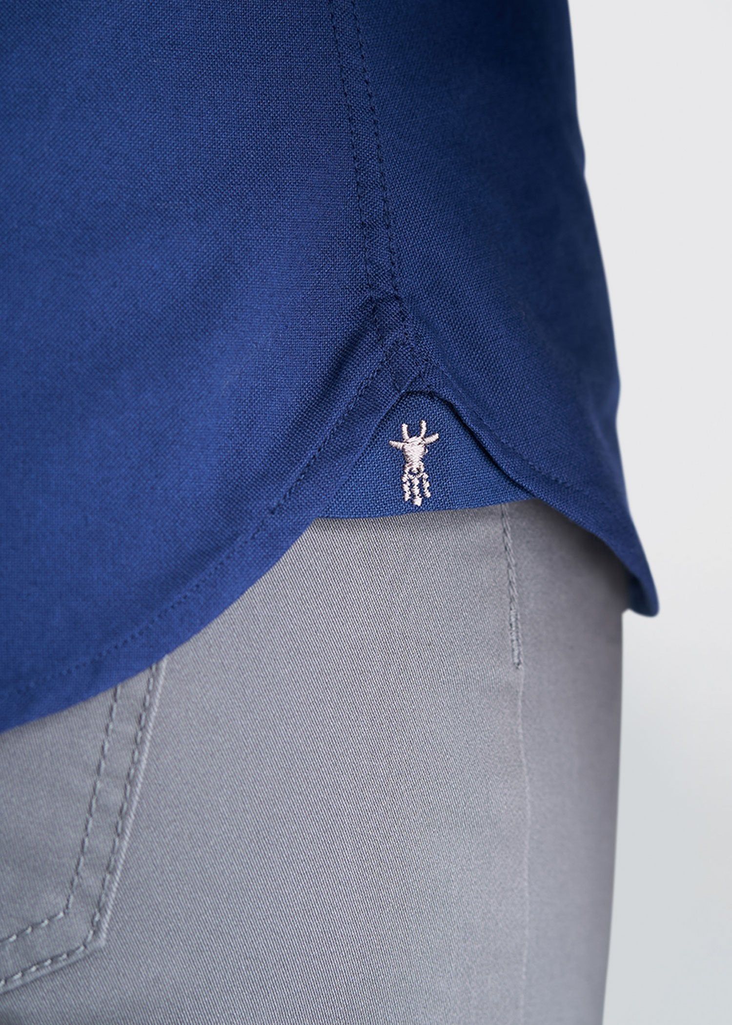 The Washed Oxford: Mens Tall Button Down Shirts in Cobalt Blue sold by American Tall product image thumbnail 4