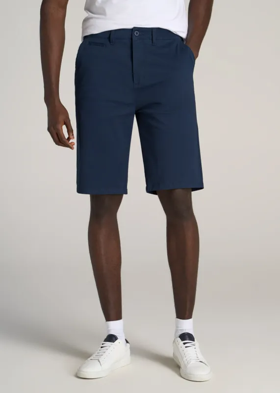 Chino Shorts for Tall Men in Marine Navy sold by American Tall