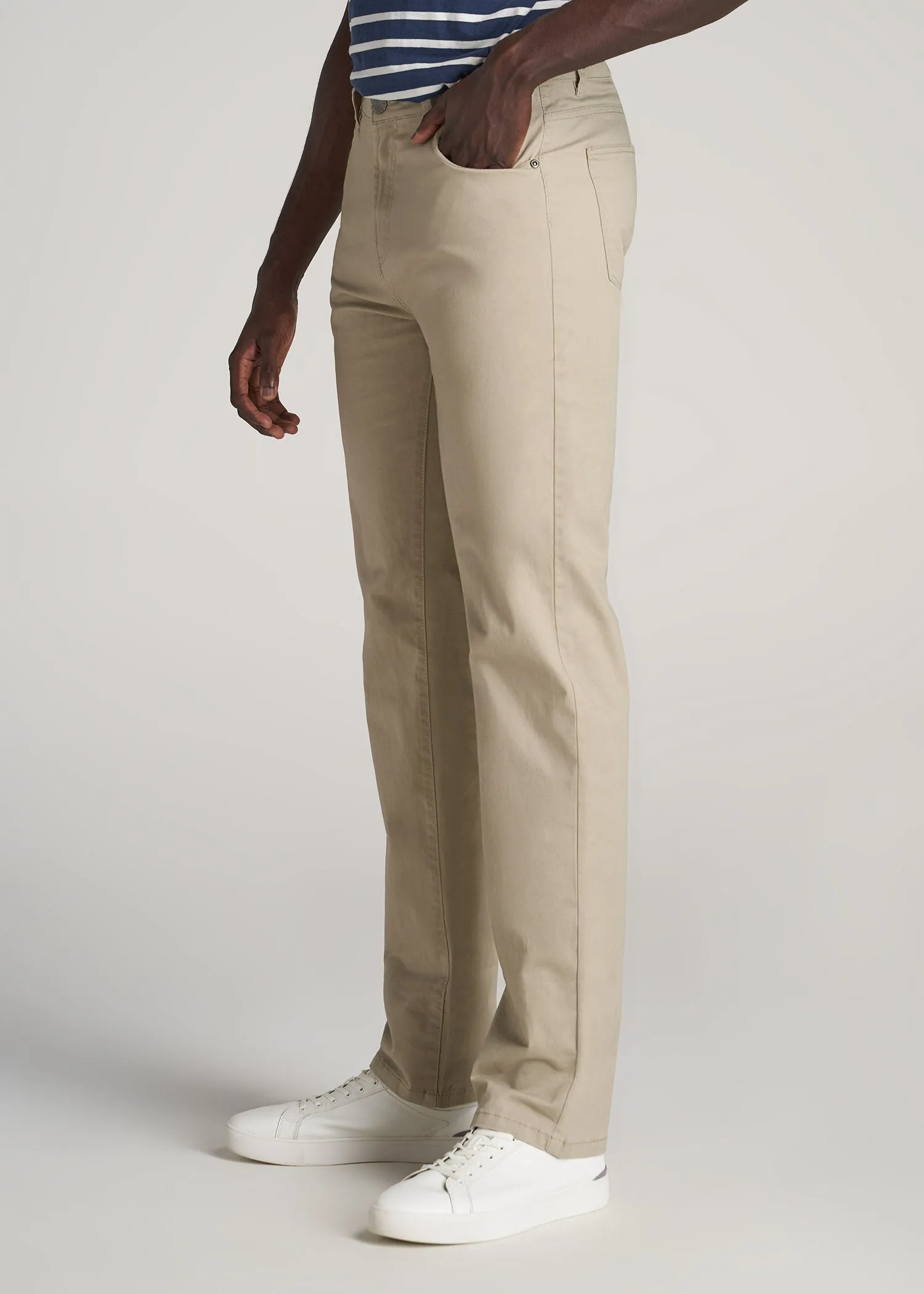 J1 STRAIGHT Leg Five-Pocket Pants for Tall Men in Desert Khaki sold by American Tall product image thumbnail 3