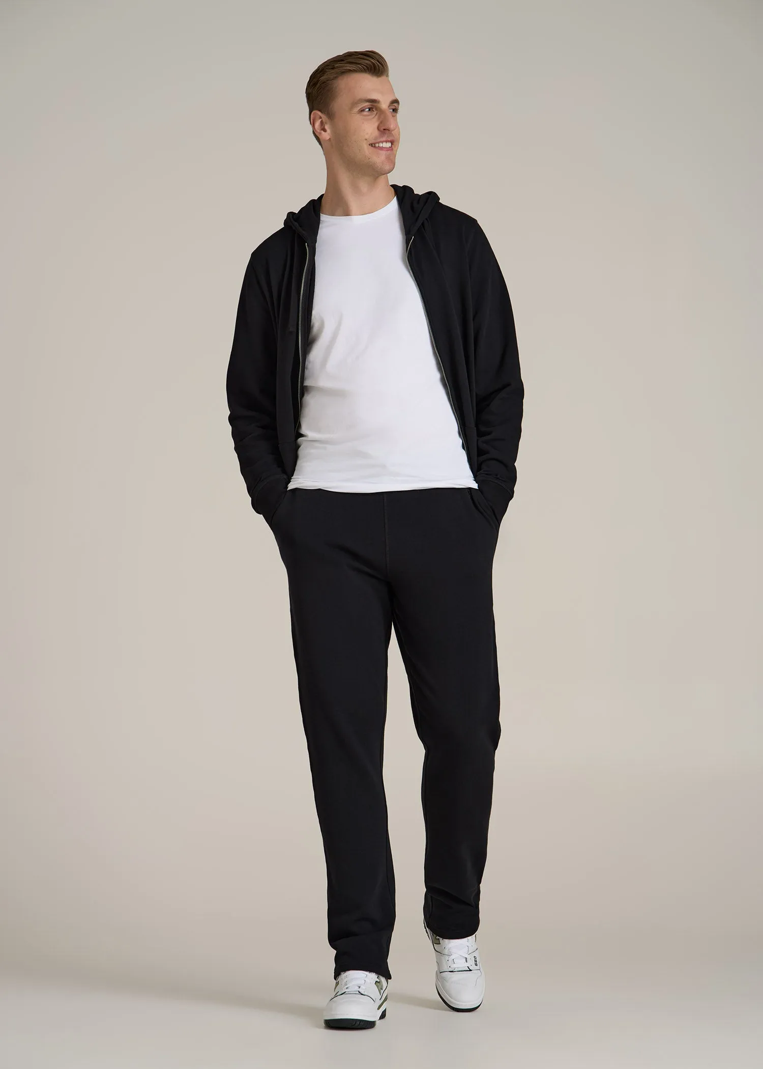 Wearever 2.0 Fleece Straight Leg Sweatpants for Tall Men in Black sold by American Tall product image thumbnail 4
