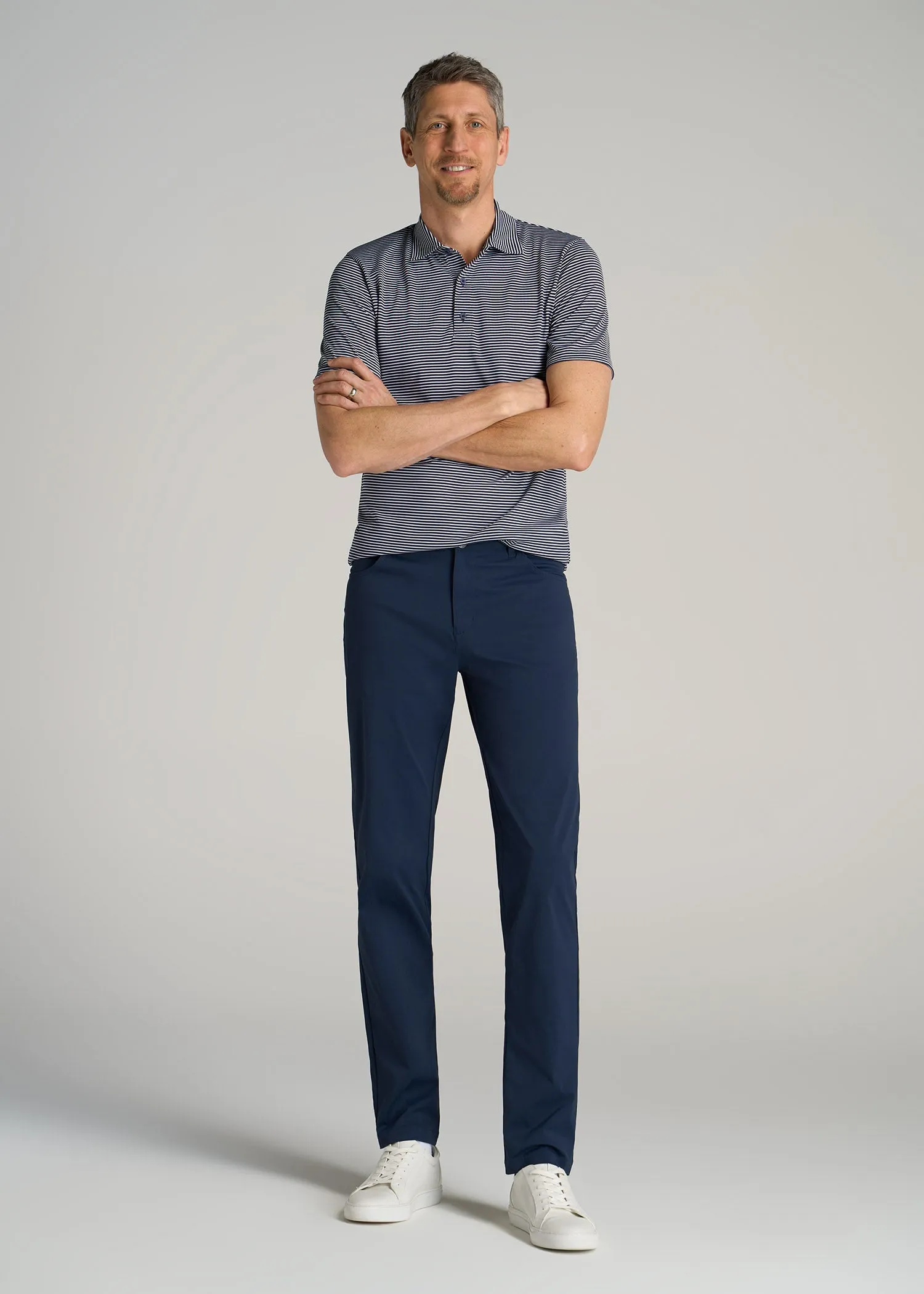 TAPERED-FIT Traveler Pants for Tall Men in Marine Navy sold by American Tall product image thumbnail 4