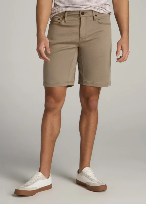 Everyday Comfort 5 Pocket Short for Tall Men in Dark Sand sold by American Tall