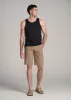 The Essentials: Men's Tall SLIM-FIT Beach Tank Top in Black sold by American Tall