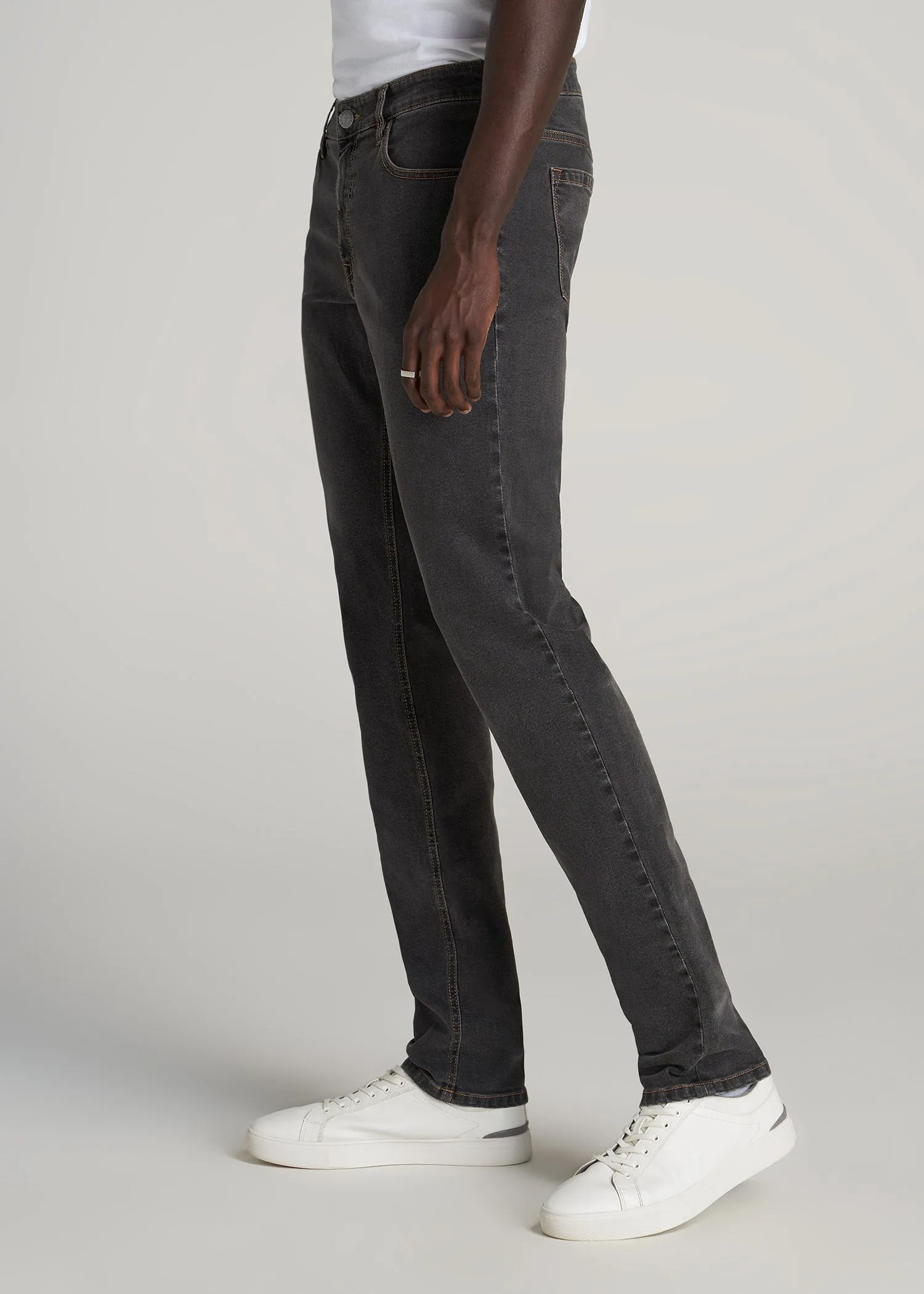 Carman TAPERED Jeans for Tall Men in Dark Grey Denim sold by American Tall product image thumbnail 3