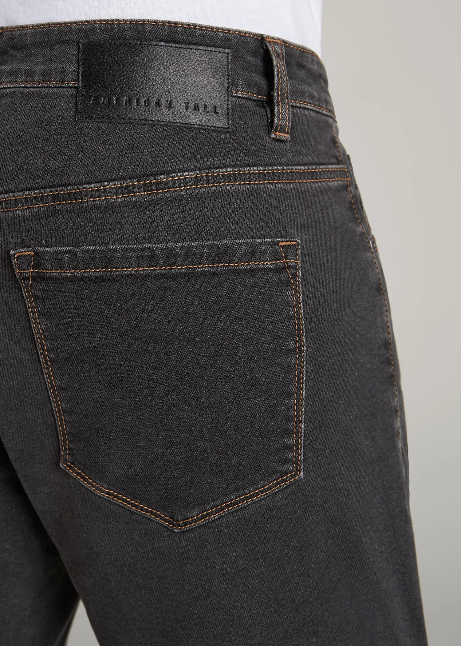 Carman TAPERED Jeans for Tall Men in Dark Grey Denim sold by American Tall product image thumbnail 5