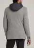 Hooded Bib Blazer for Tall Men in Chocolate and Black Houndstooth sold by American Tall