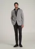 Hooded Bib Blazer for Tall Men in Chocolate and Black Houndstooth sold by American Tall