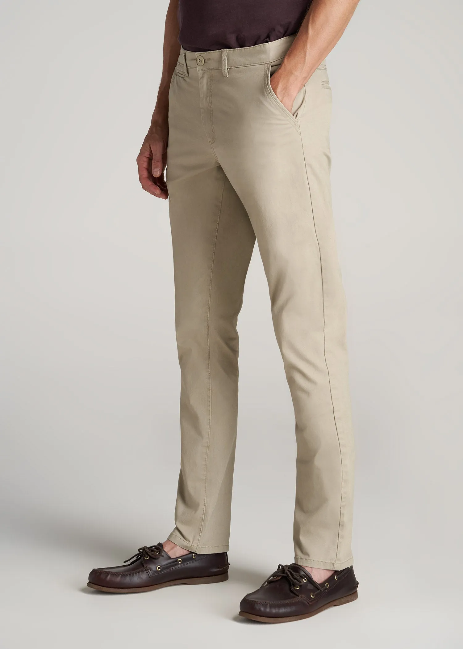 Carman TAPERED Chinos for Tall Men in Desert Khaki sold by American Tall product image thumbnail 3
