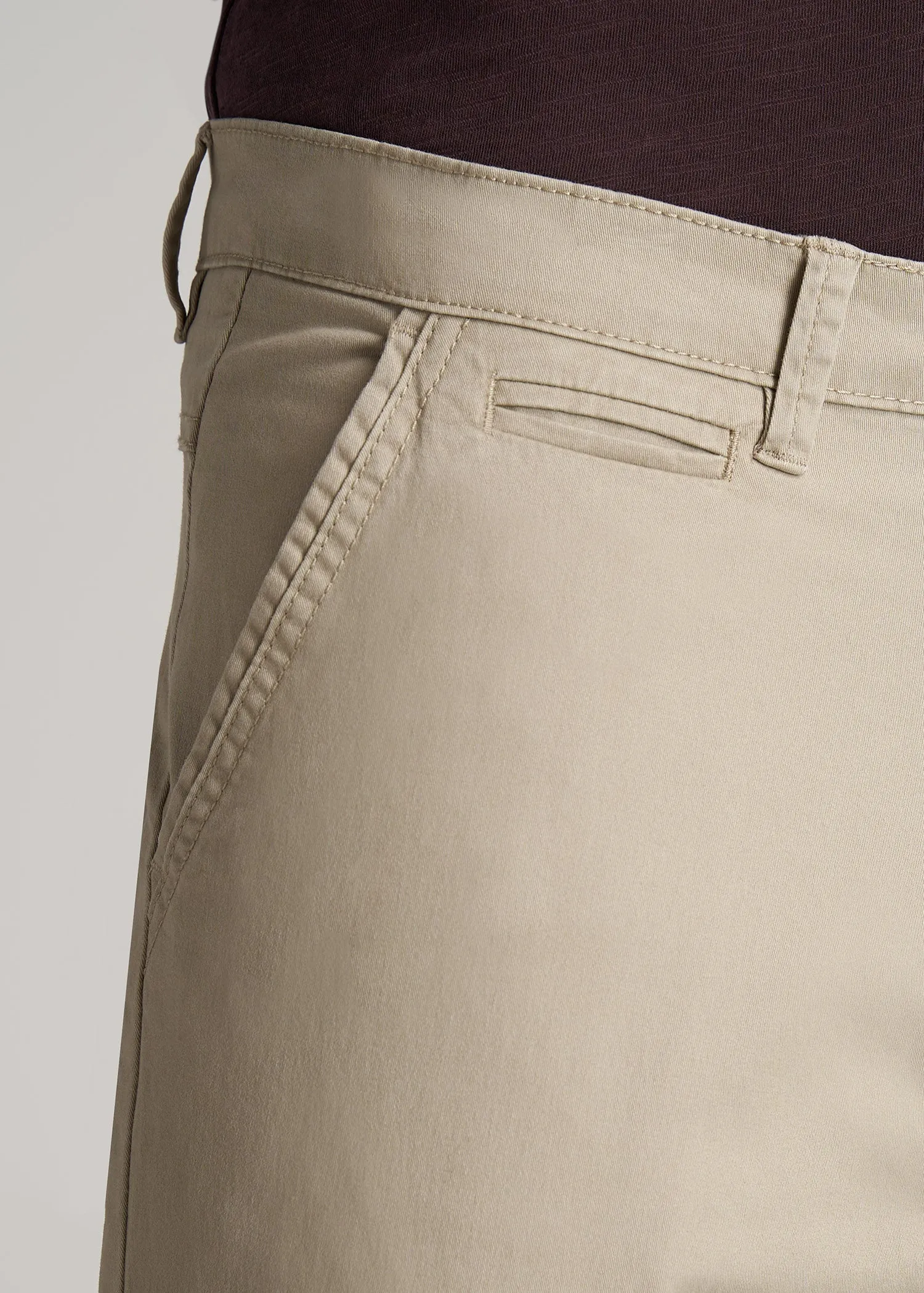 Carman TAPERED Chinos for Tall Men in Desert Khaki sold by American Tall product image thumbnail 2