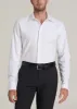 Pinpoint Oxford Shirt for Tall Men in White sold by American Tall