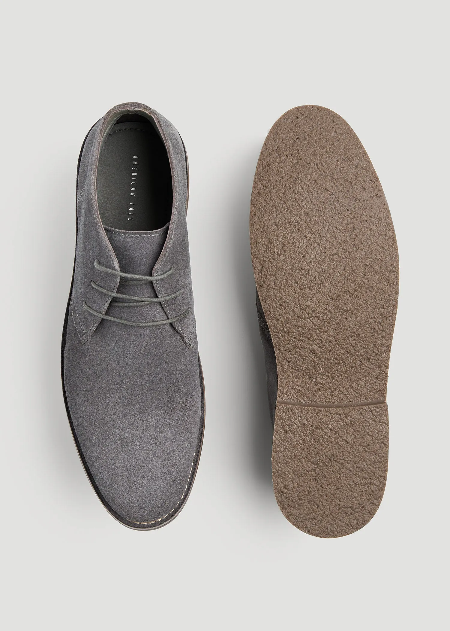 Men's Suede Desert Boots Size 13 to 15 in Grey sold by American Tall product image thumbnail 4