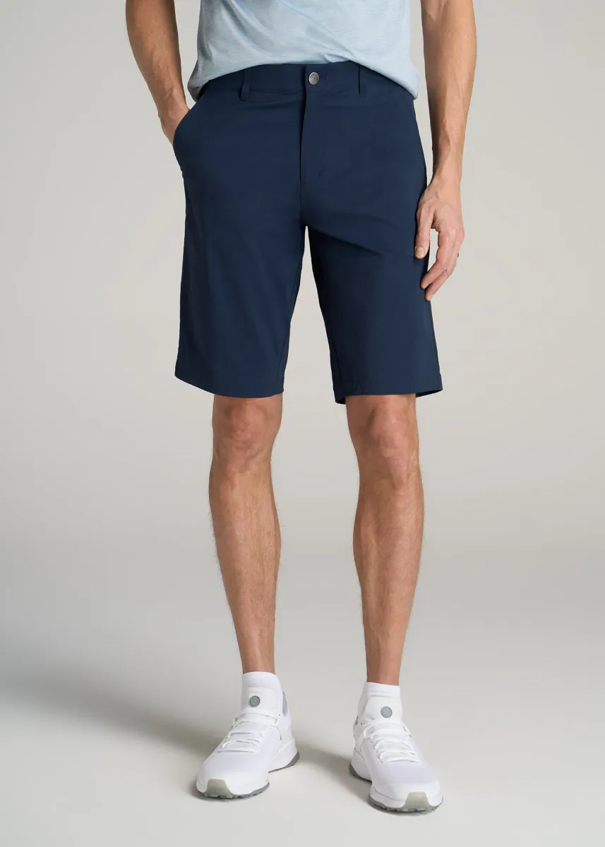 Traveler Chino Shorts for Tall Men in Marine Navy sold by American Tall