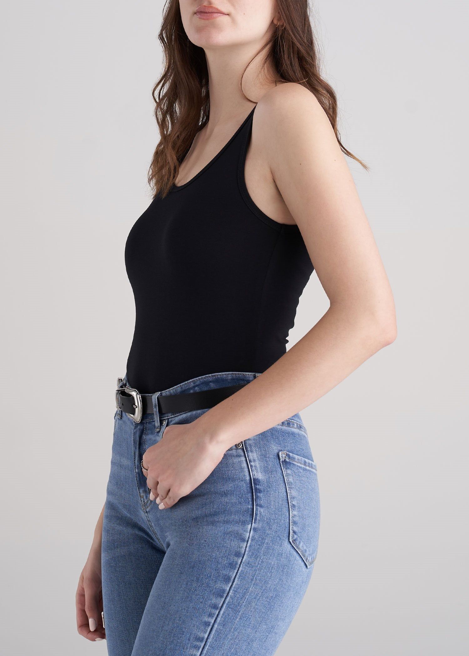 Jersey Tank in Black - Women's Tall Tank Tops sold by American Tall product image thumbnail 4