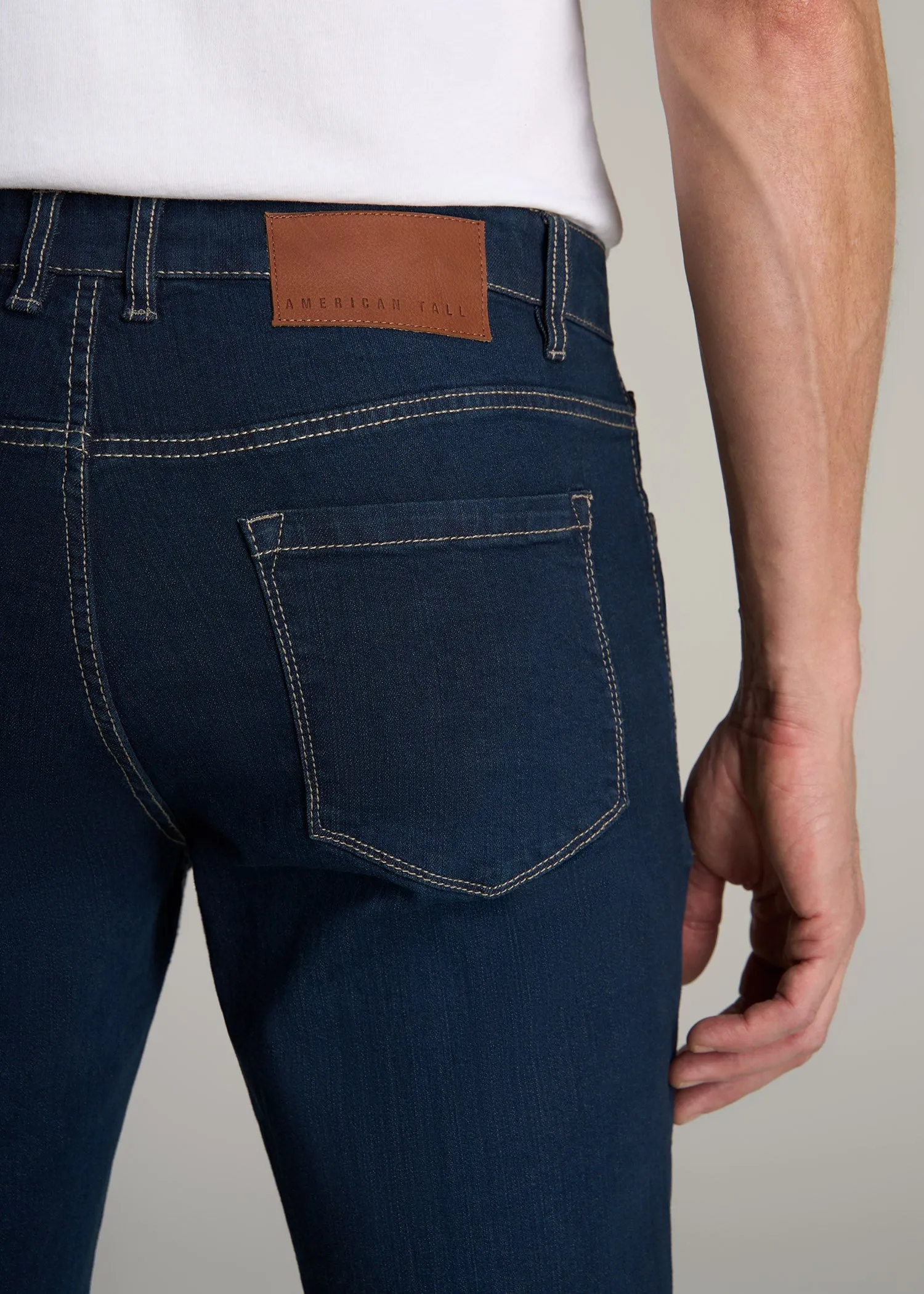 Carman TAPERED Jeans for Tall Men in Blue Steel sold by American Tall product image thumbnail 2