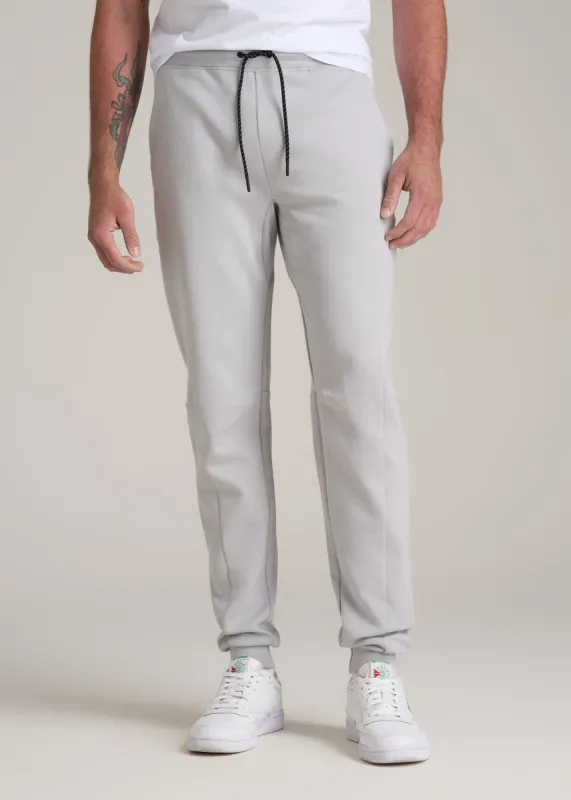 Tall Men's Utility Fleece Joggers in Silver Grey sold by American Tall
