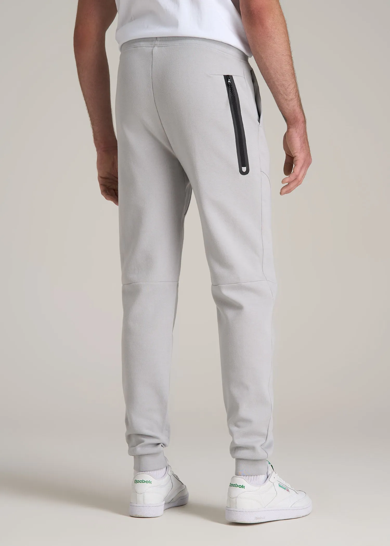 Tall Men's Utility Fleece Joggers in Silver Grey sold by American Tall product image thumbnail 5