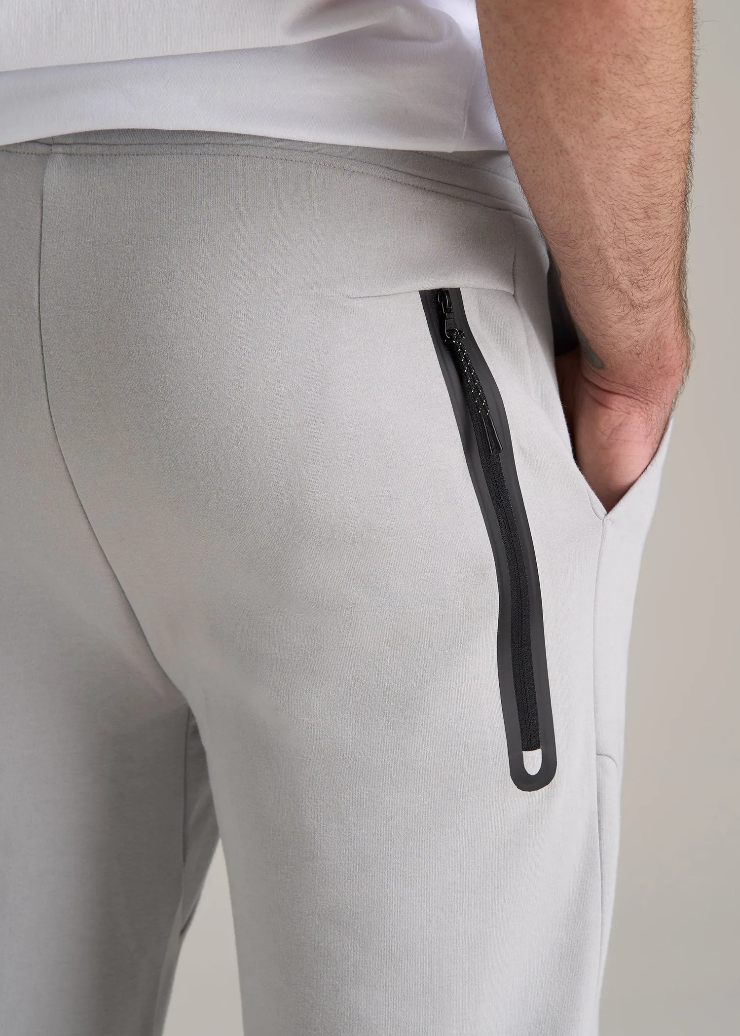Tall Men's Utility Fleece Joggers in Silver Grey sold by American Tall product image thumbnail 2