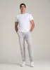 Tall Men's Utility Fleece Joggers in Silver Grey sold by American Tall