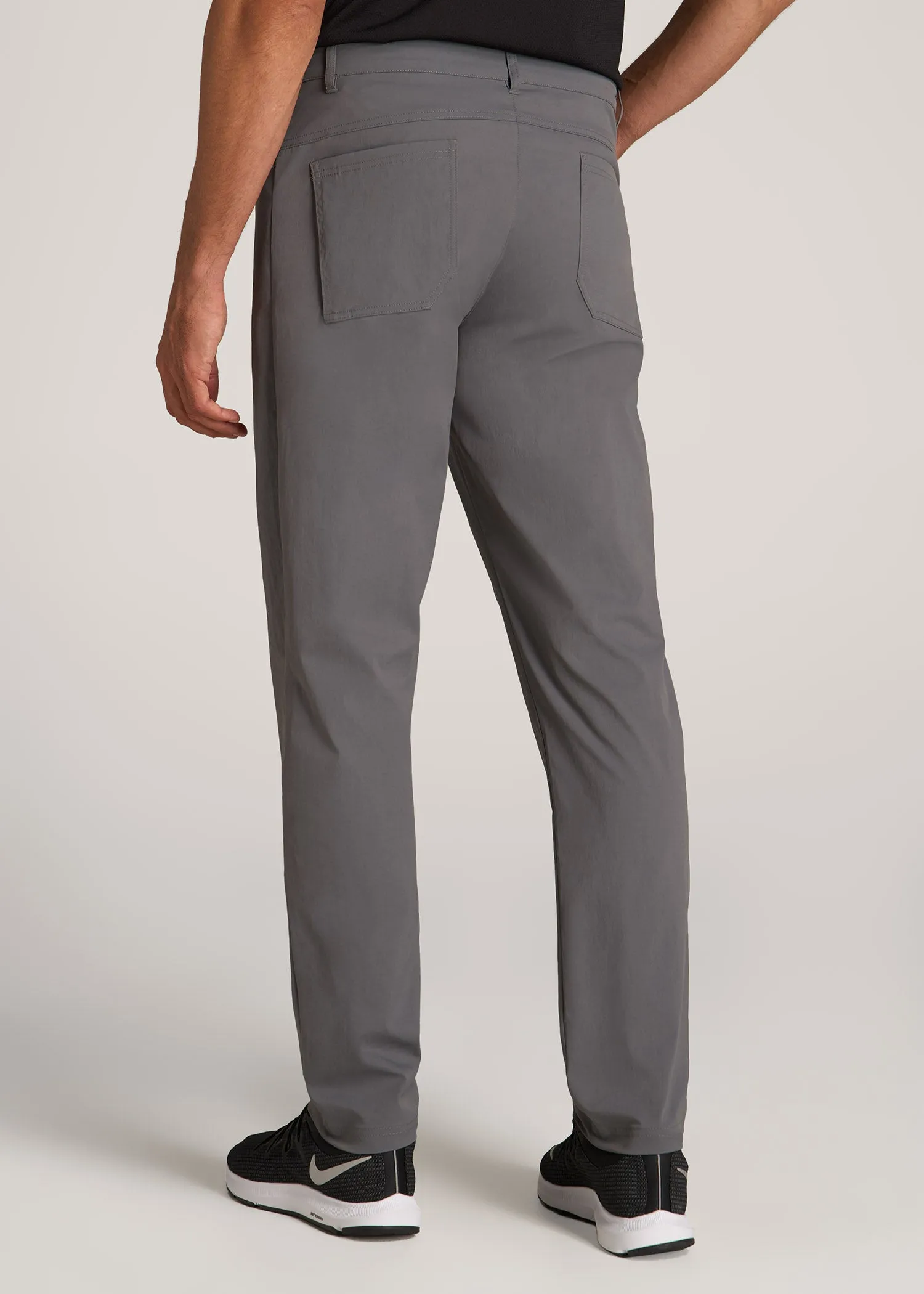 TAPERED-FIT Traveler Pants for Tall Men in Charcoal sold by American Tall product image thumbnail 5