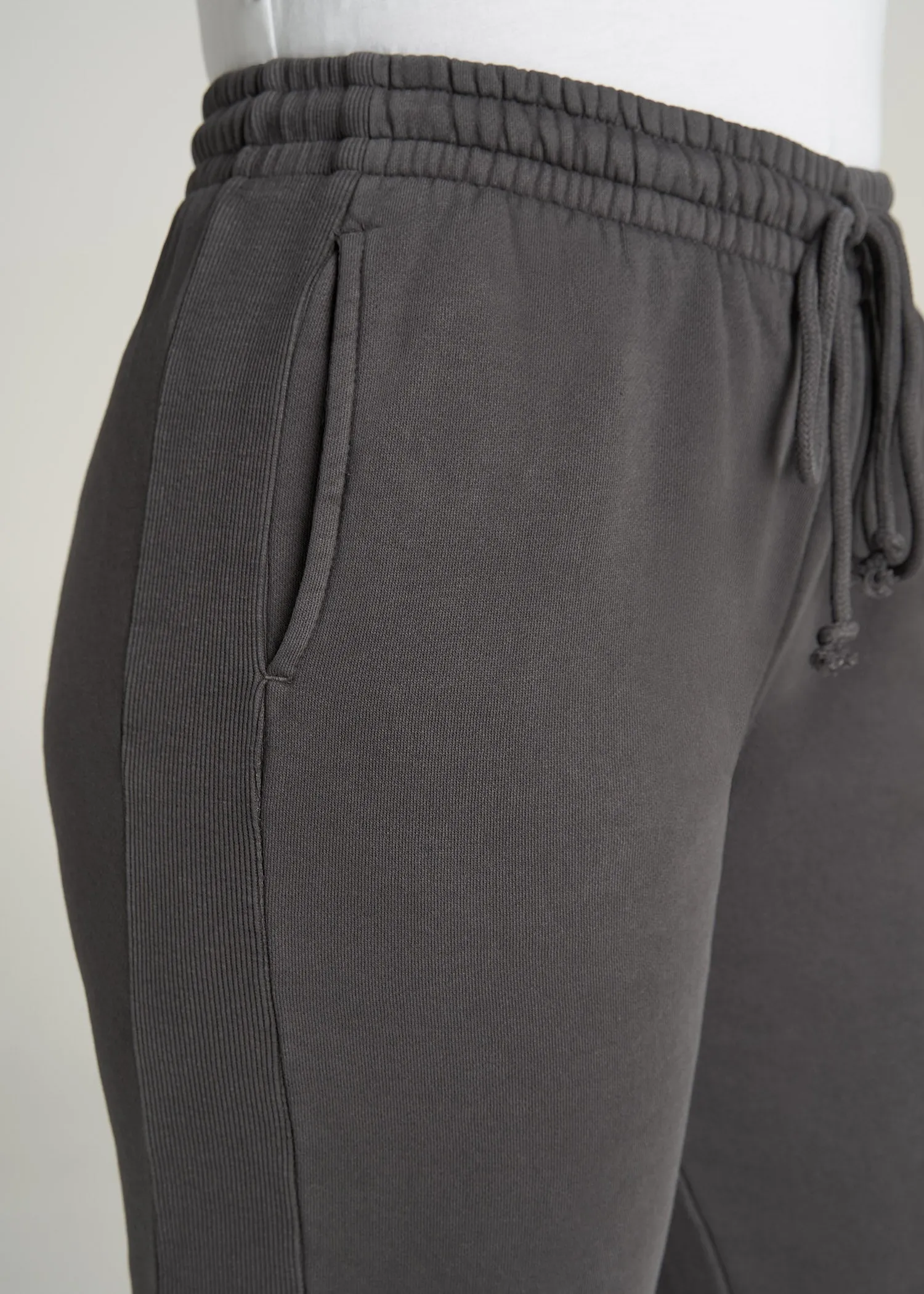 Wearever Fleece Regular Fit Sweatpants for Tall Women in Charcoal sold by American Tall product image thumbnail 2