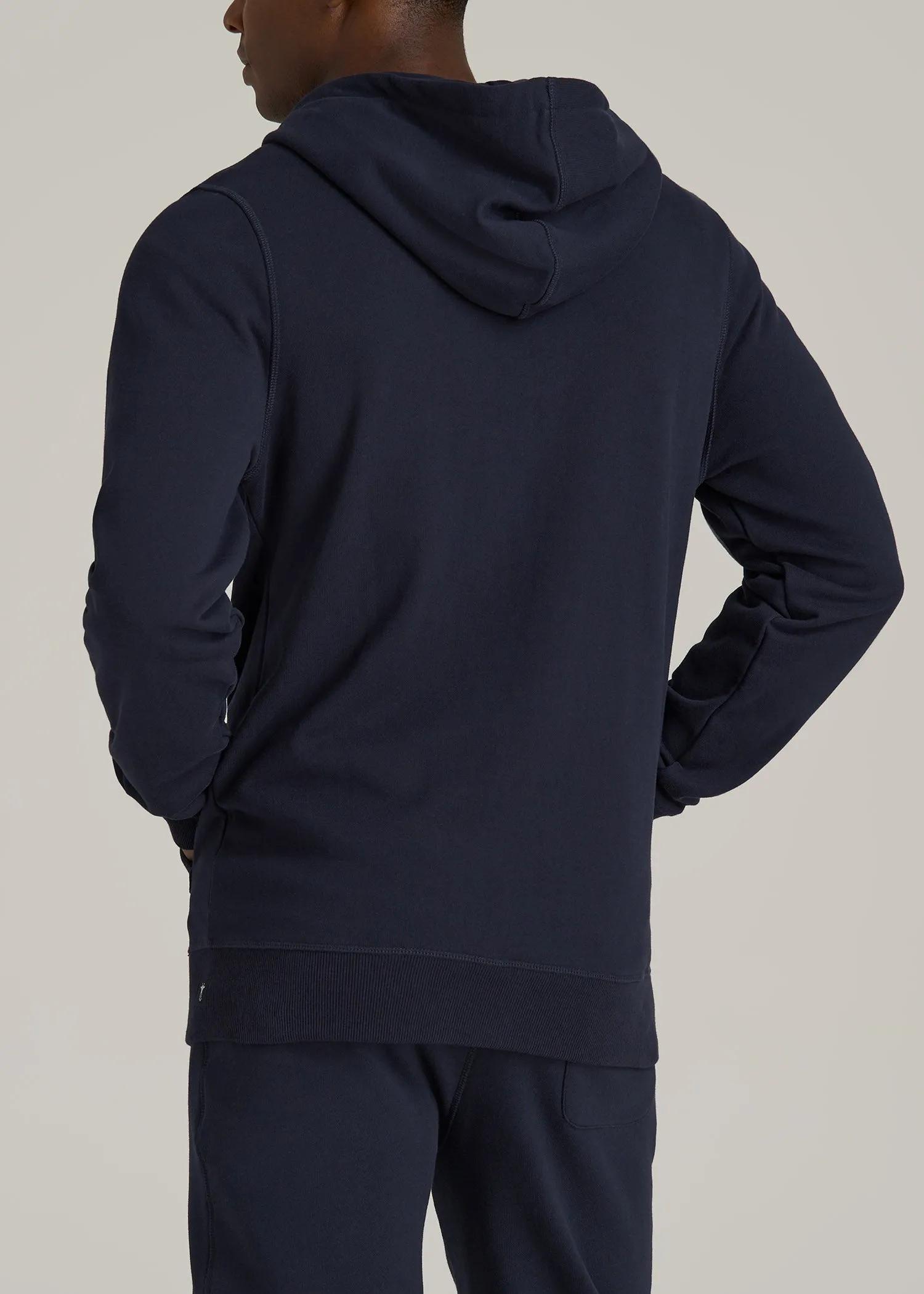 Wearever 2.0 French Terry Full-Zip Hoodie for Tall Men in Evening Blue sold by American Tall product image thumbnail 5