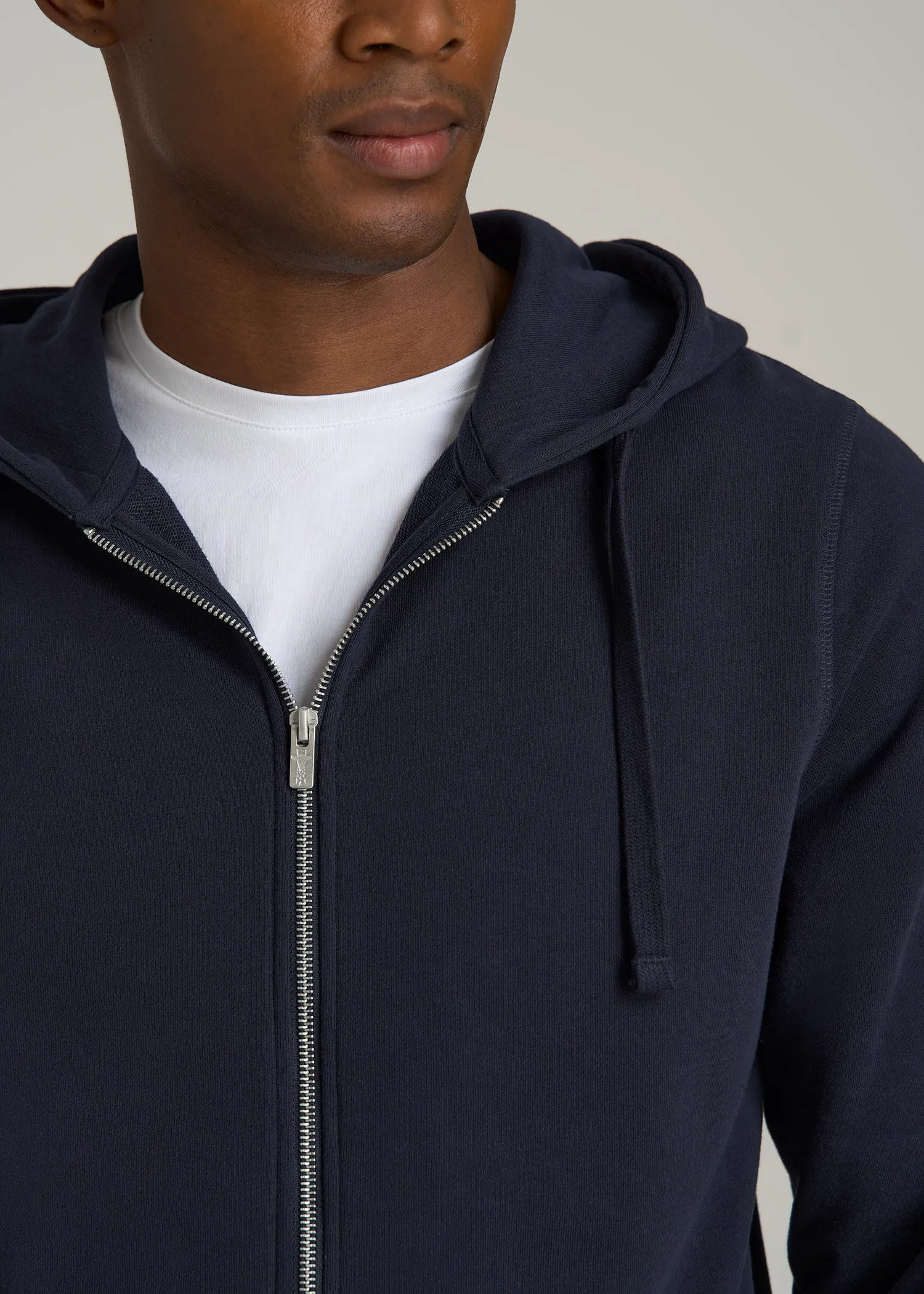 Wearever 2.0 French Terry Full-Zip Hoodie for Tall Men in Evening Blue sold by American Tall product image thumbnail 2