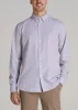 Traveler Stretch Dress Shirt for Tall Men in Blue and Apricot Mini Floral sold by American Tall