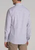 Traveler Stretch Dress Shirt for Tall Men in Blue and Apricot Mini Floral sold by American Tall