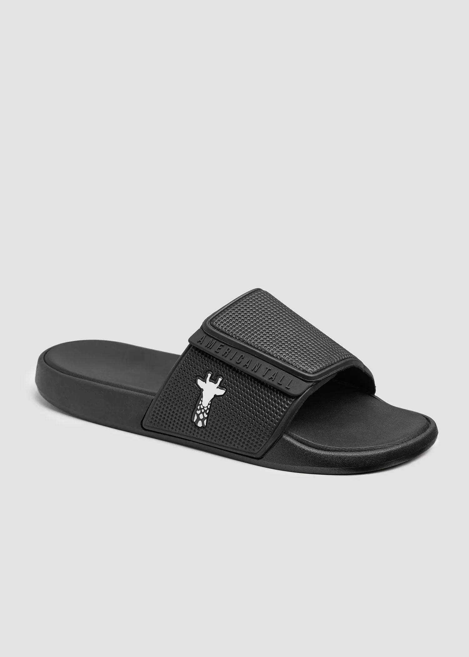 Adjustable Slides for Tall Men in Black sold by American Tall