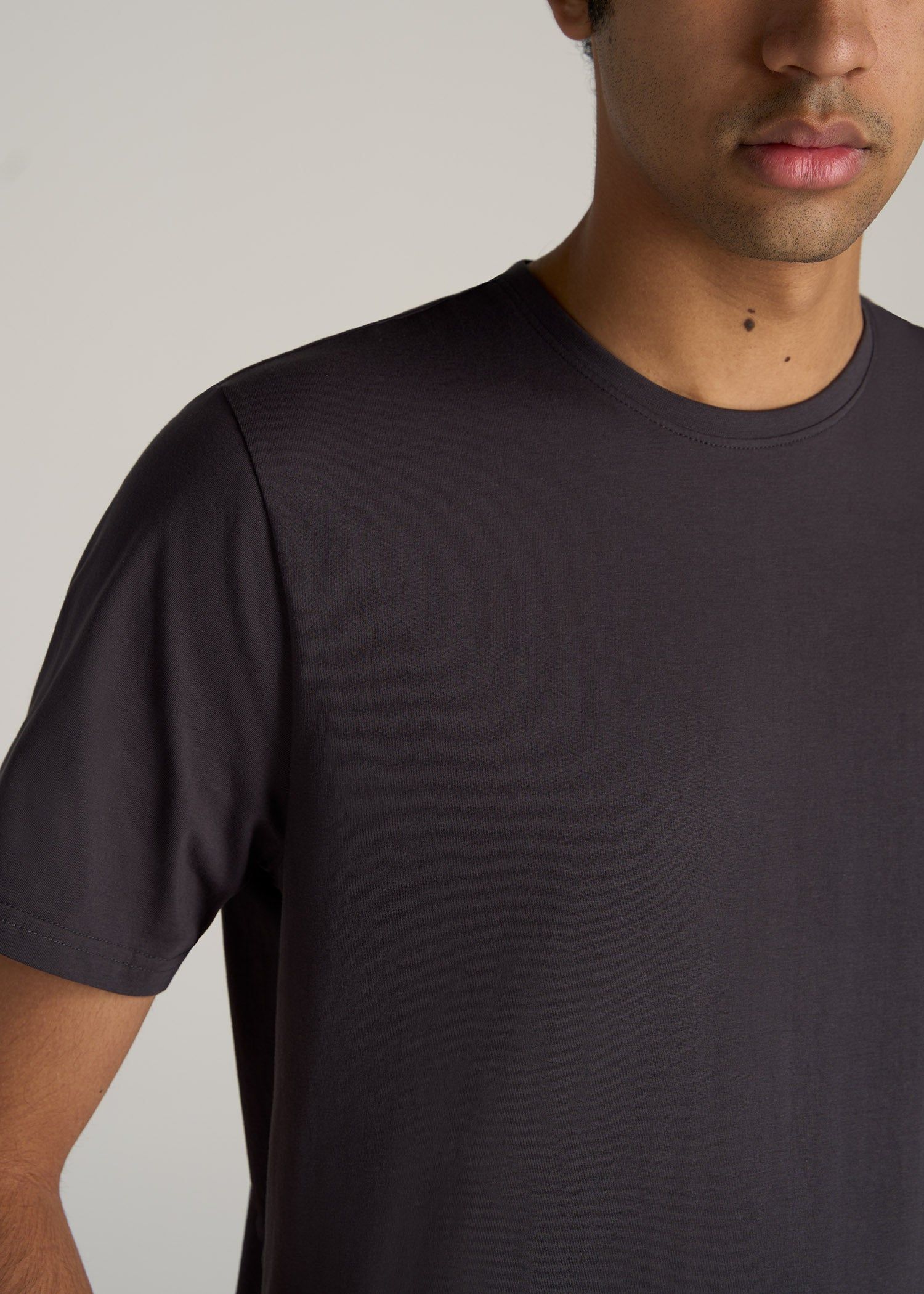 The Everyday REGULAR-FIT Crewneck Tall Men's T-Shirt in Charcoal sold by American Tall product image thumbnail 2
