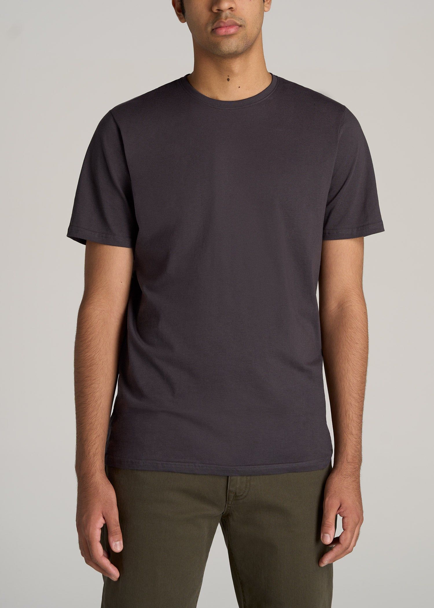 The Everyday REGULAR-FIT Crewneck Tall Men's T-Shirt in Charcoal sold by American Tall