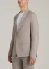 Stretch Linen Blazer for Tall Men in Brown Linen sold by American Tall