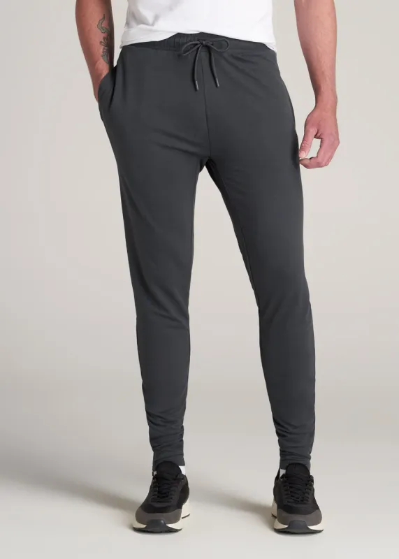SLIM-FIT Lightweight French Terry Joggers for Tall Men in Iron Grey sold by American Tall