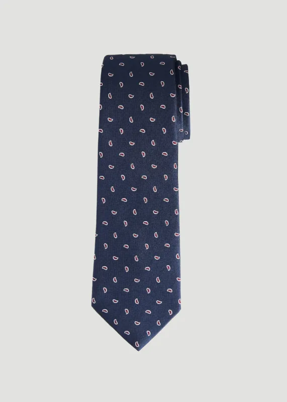 Dress Ties for Tall Men in Burgundy Micro Paisley sold by American Tall