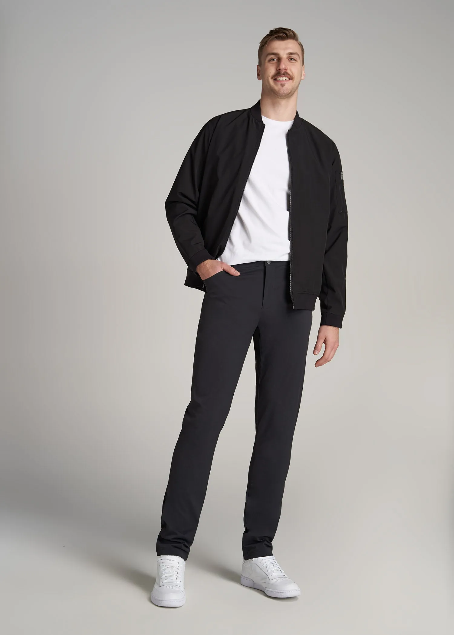 TAPERED-FIT Traveler Pants for Tall Men in Black sold by American Tall product image thumbnail 4