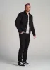 Denim Sherpa Tall Men's Jacket in Onyx Black Wash sold by American Tall