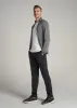 Athletic Stripe Pants for Tall Men in Black And Black sold by American Tall