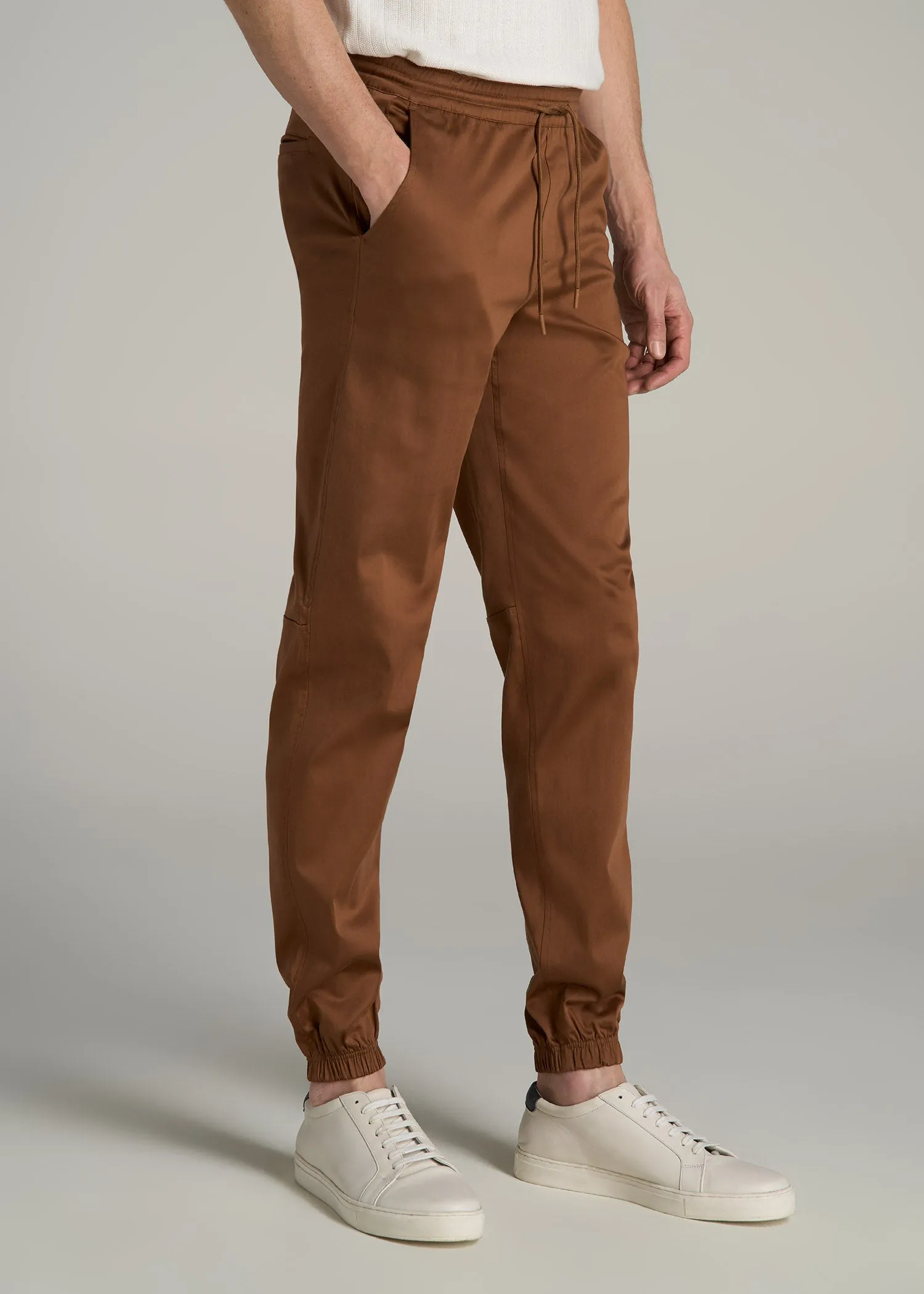 Stretch Twill Jogger Pants for Tall Men in Nutshell sold by American Tall product image thumbnail 3