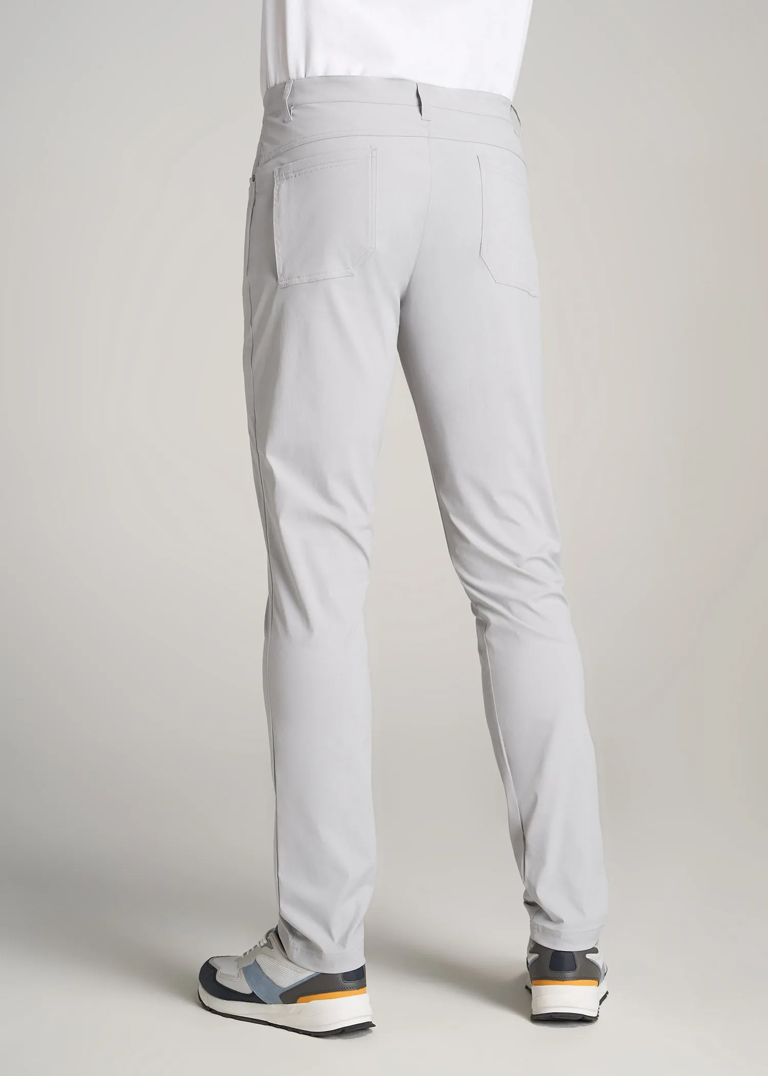 TAPERED-FIT Traveler Pants for Tall Men in Light Grey sold by American Tall product image thumbnail 5