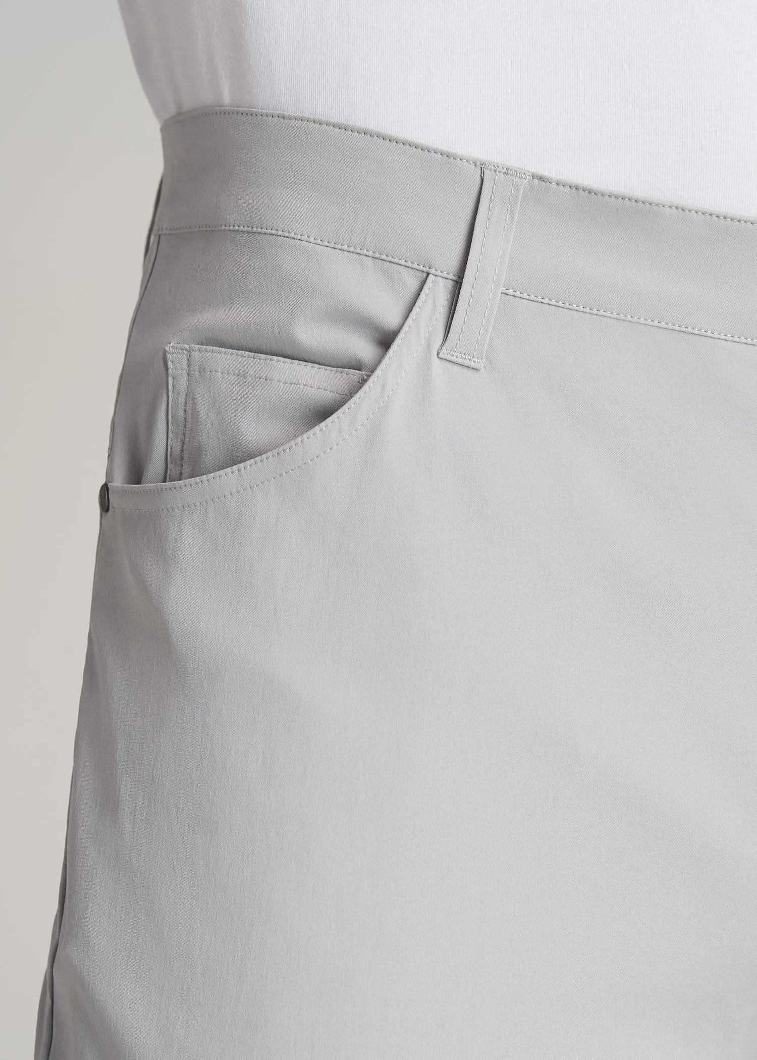 TAPERED-FIT Traveler Pants for Tall Men in Light Grey sold by American Tall product image thumbnail 2