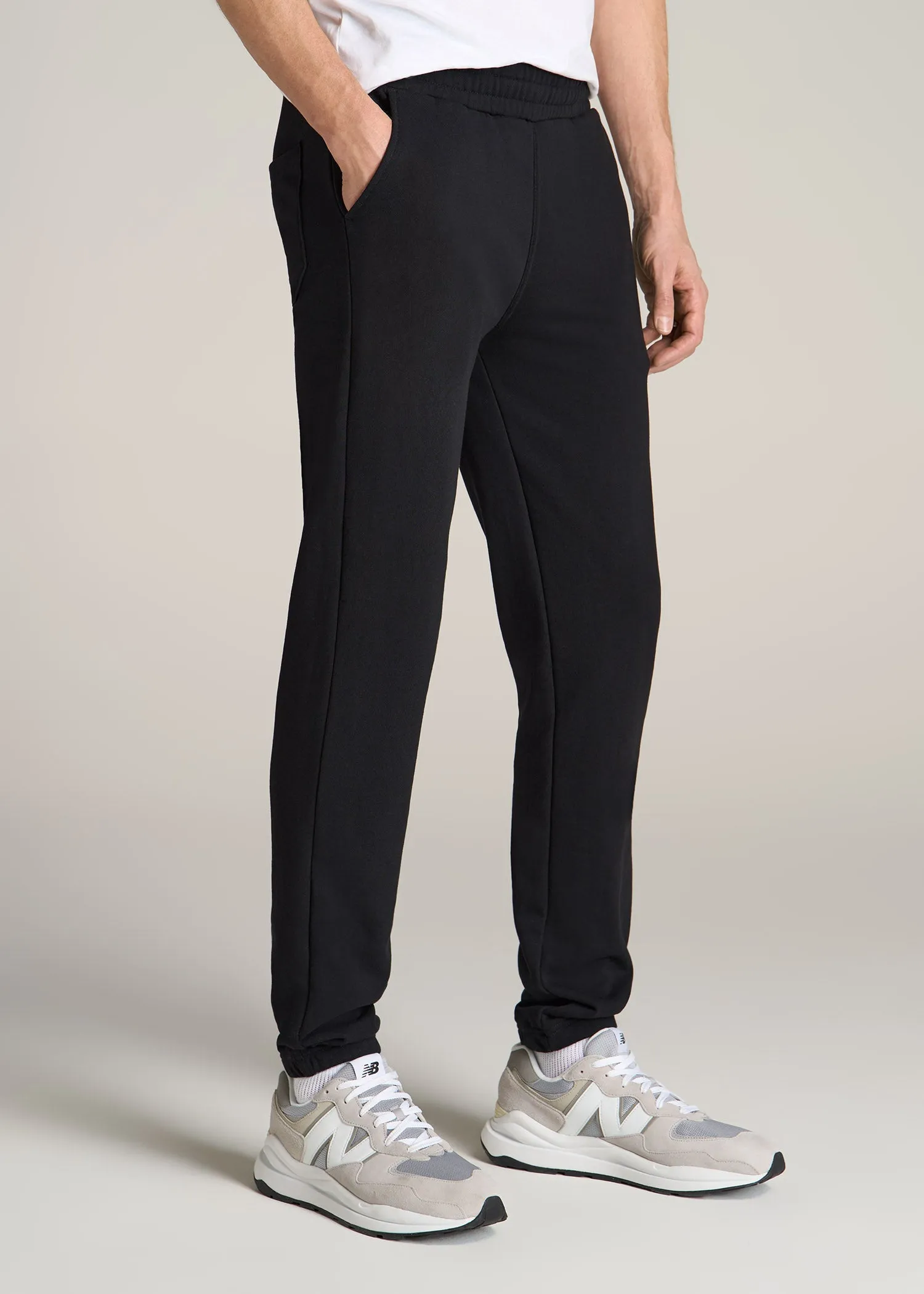 Wearever French Terry Sweatpants for Tall Men in Black sold by American Tall product image thumbnail 3