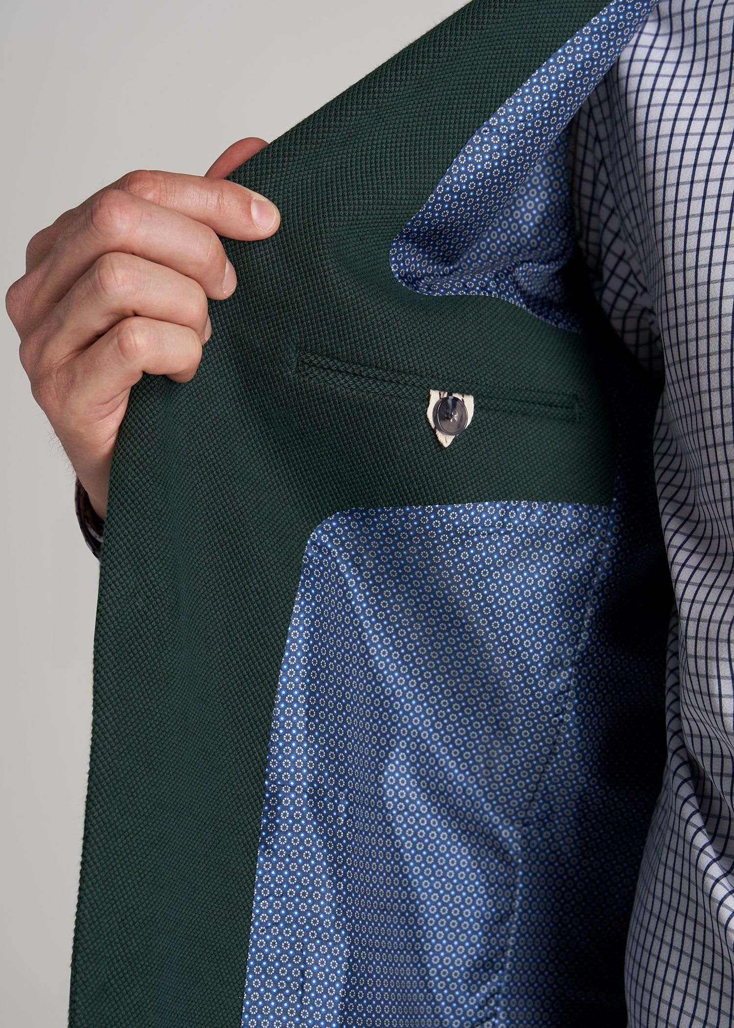 Men's Tall Blazer in Midnight Green sold by American Tall product image thumbnail 2