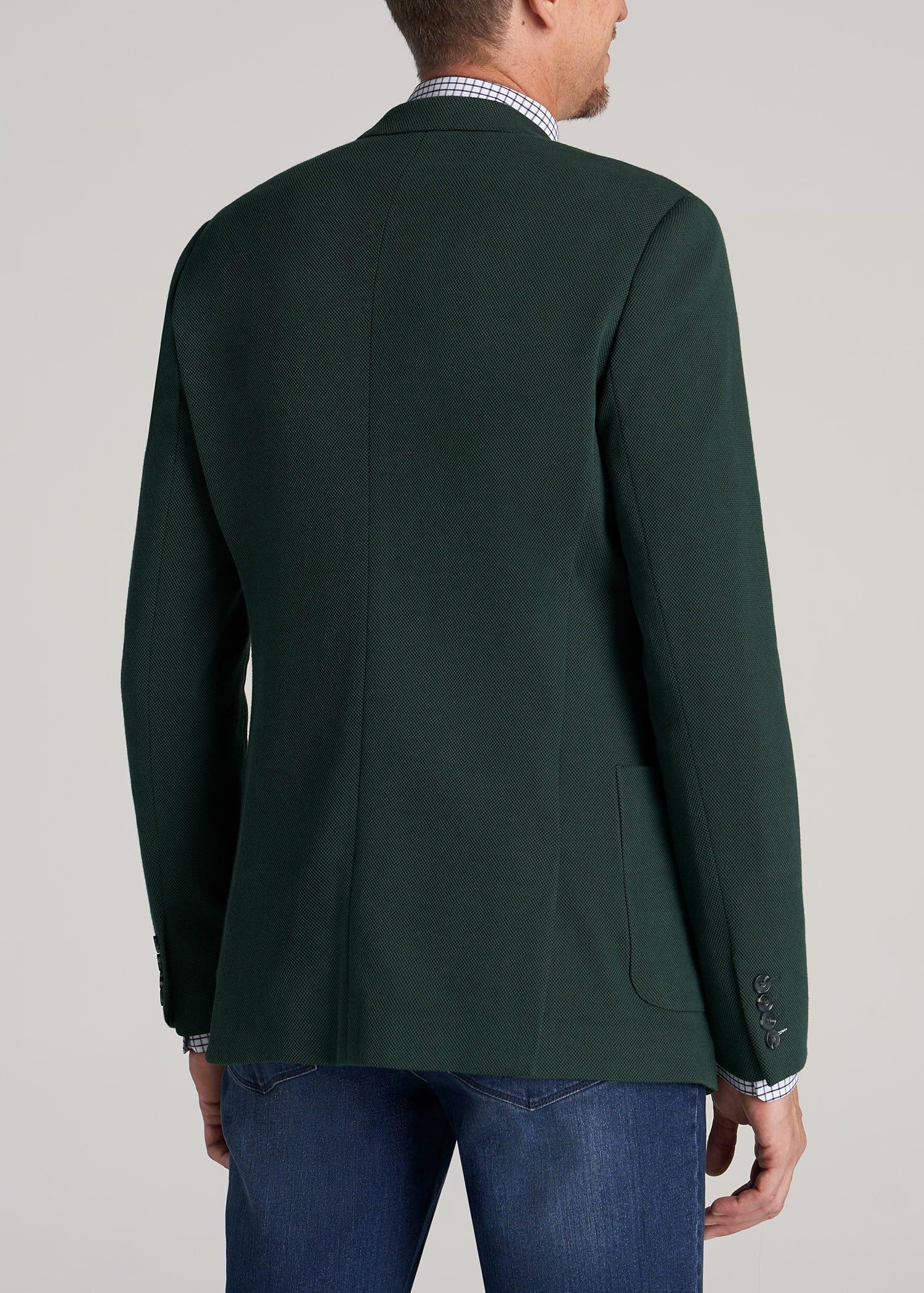 Men's Tall Blazer in Midnight Green sold by American Tall product image thumbnail 4