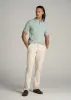 Men's Tall Classic Polo with Embroidered Logo in Sage Mist sold by American Tall